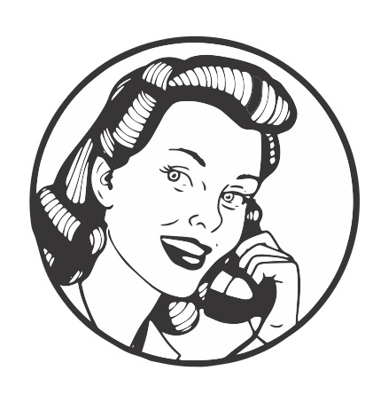 The Snitching Lady — a woman caught talking on the telephone